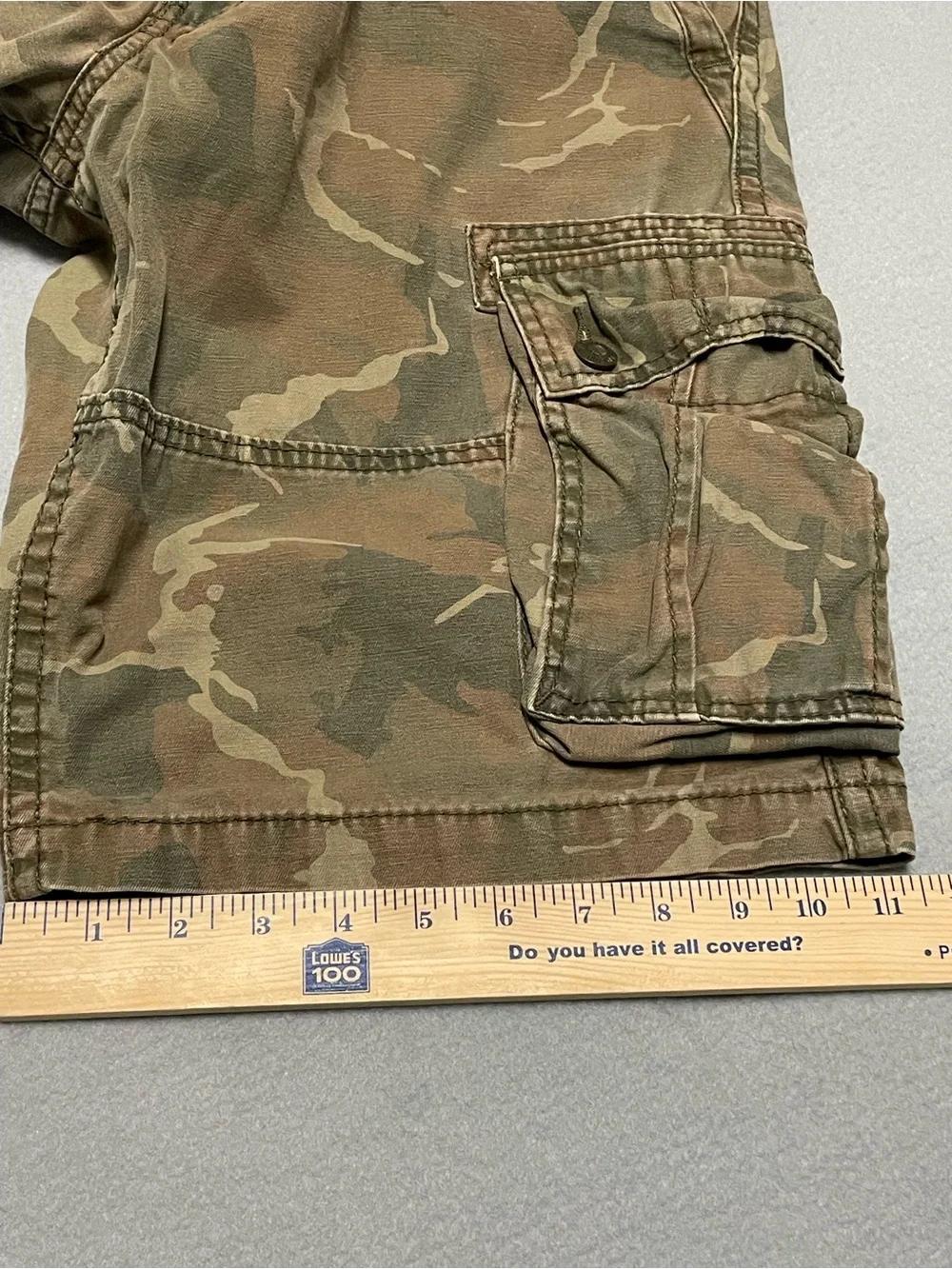 Signature by Levi Strauss Men's Camo Cargo Shorts Size 32